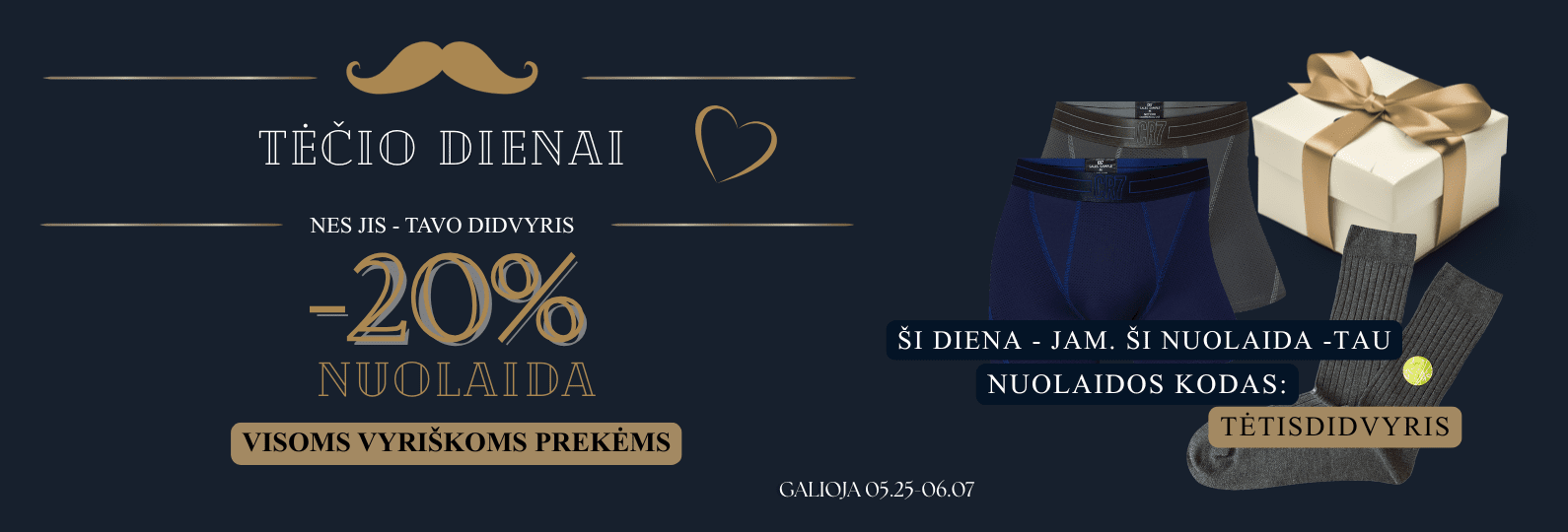 tėčio diena -20%