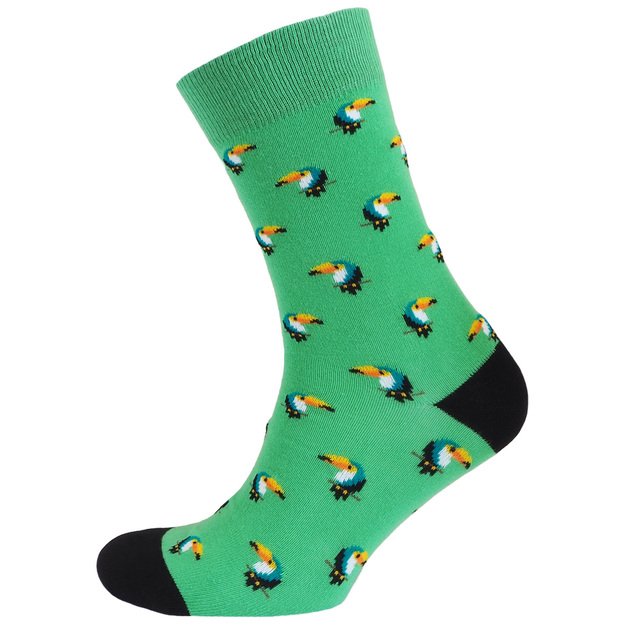 Kojinės iš šukuotinės medvilnės TOUCAN