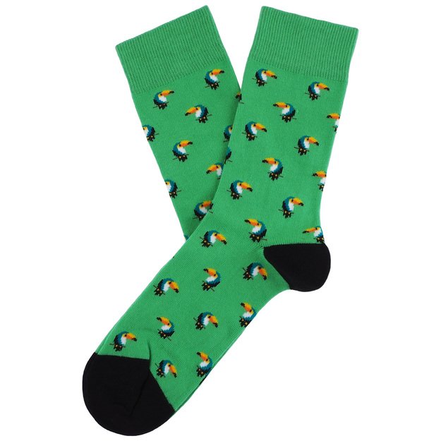 Kojinės iš šukuotinės medvilnės TOUCAN