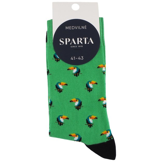 Kojinės iš šukuotinės medvilnės TOUCAN