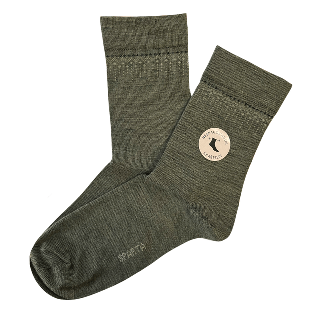 Vilnonės moteriškos kojinės nespaudžiančiu kraštu