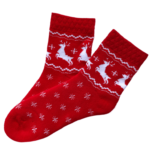 Moteriškos medvilninės kojinės RED PLUSH ELNIAI
