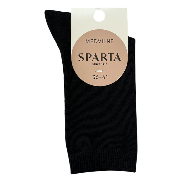 Moteriškos medvilninės kojinės BLACK