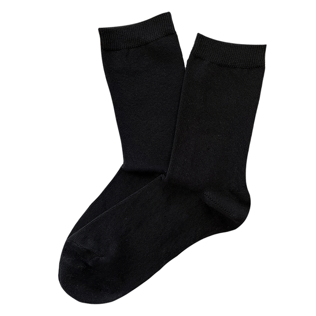 Moteriškos medvilninės kojinės BLACK