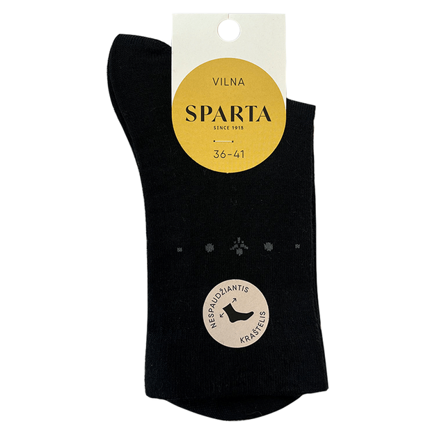 Vilnonės moteriškos kojinės nespaudžiančiu kraštu