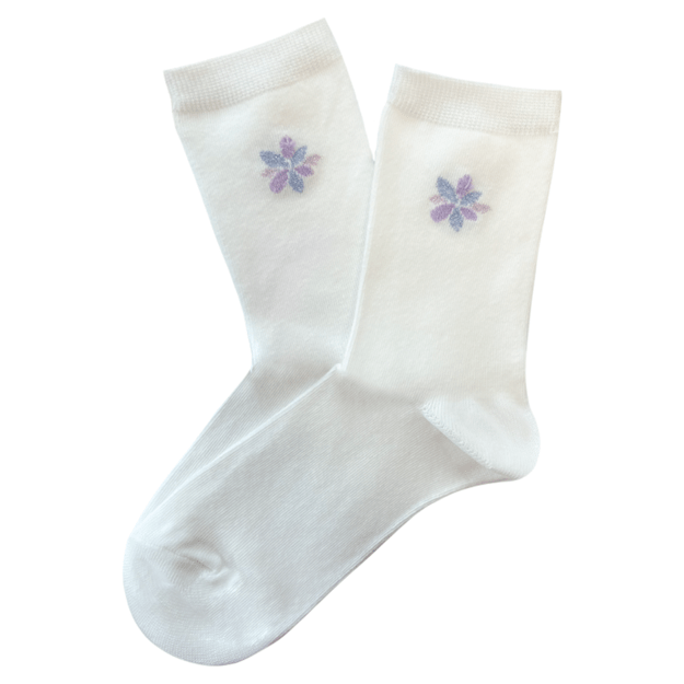 Moteriškos medvilninės kojinės FLOWER