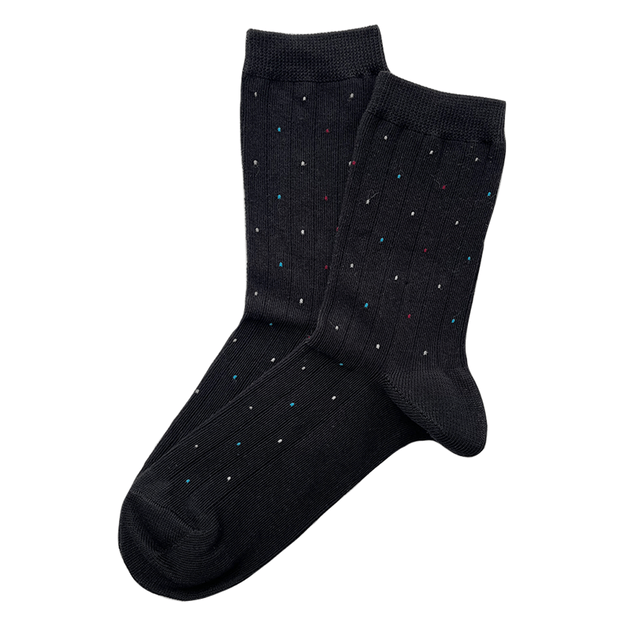 Moteriškos medvilninės kojinės BLACK