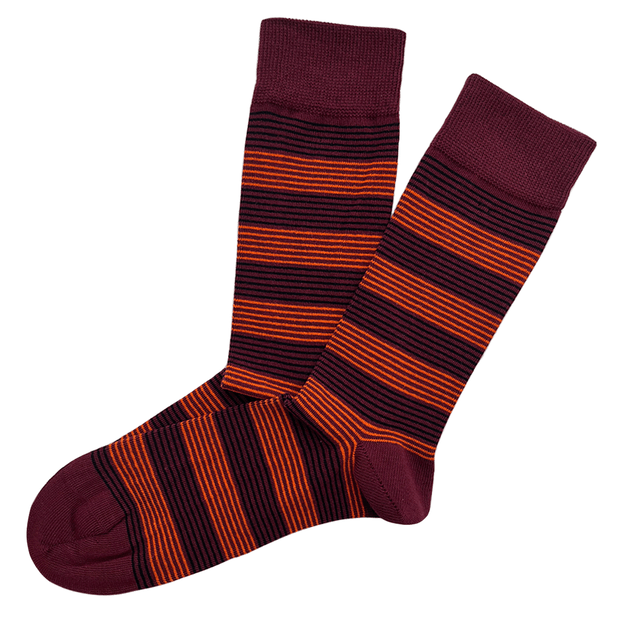 Dryžuotos medvilninės vyriškos kojinės