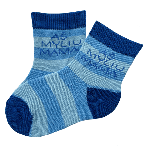 Vaikiškos kojinės AŠ MYLIU MAMA