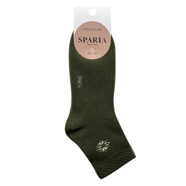 Moteriškos storos medvilninės kojinės KHAKI PLUSH