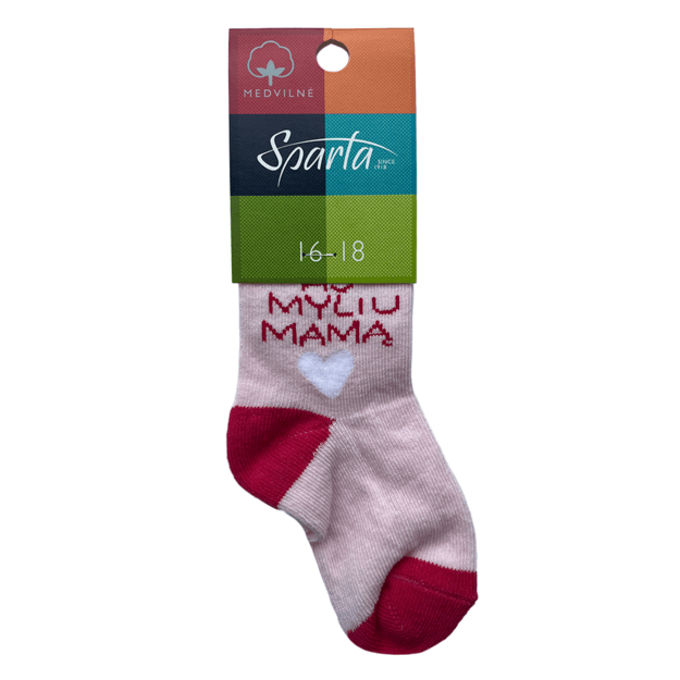 Vaikiškos kojinės AŠ MYLIU MAMA