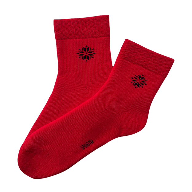 Moteriškos storos medvilninės kojinės RED PLUSH