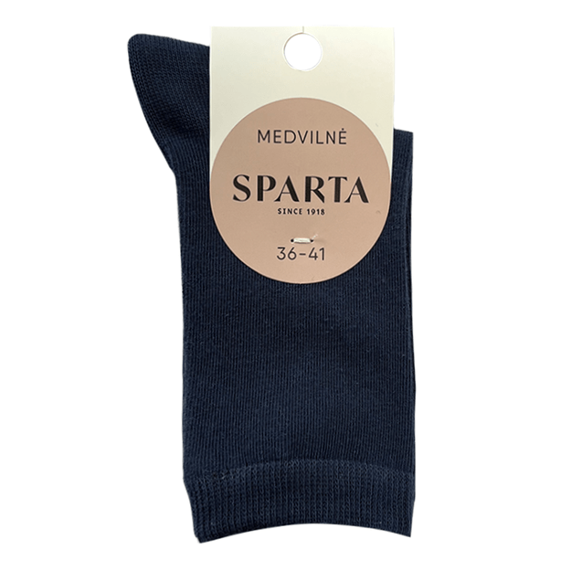 Moteriškos medvilninės kojinės DARK BLUE