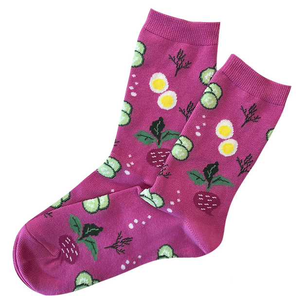 Moteriškos medvilninės kojinės ŠALTIBARŠČIAI