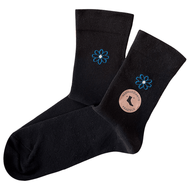 Moteriškos kojinės su nespaudžiančiu krašteliu 