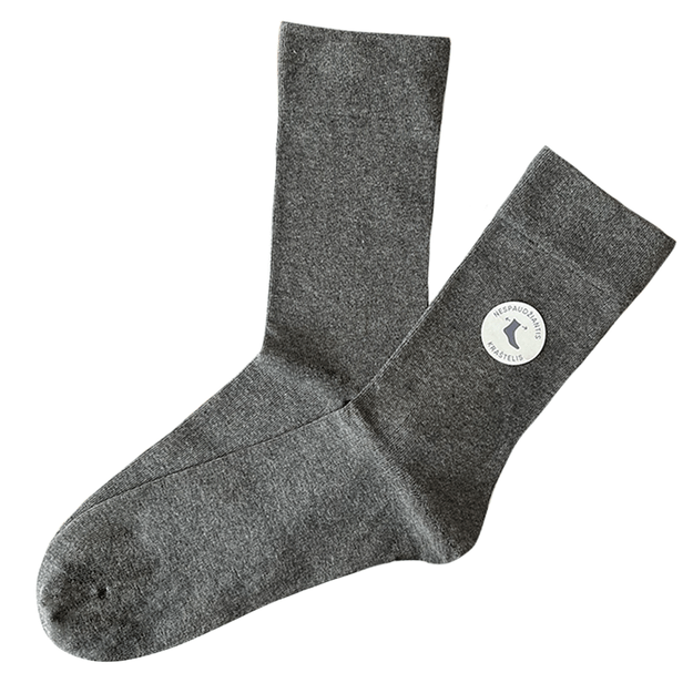 Klasikinės medvilninės kojinės nespaudžančiu kraštu