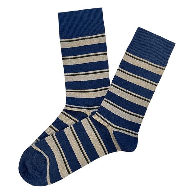 Dryžuotos medvilninės vyriškos kojinės