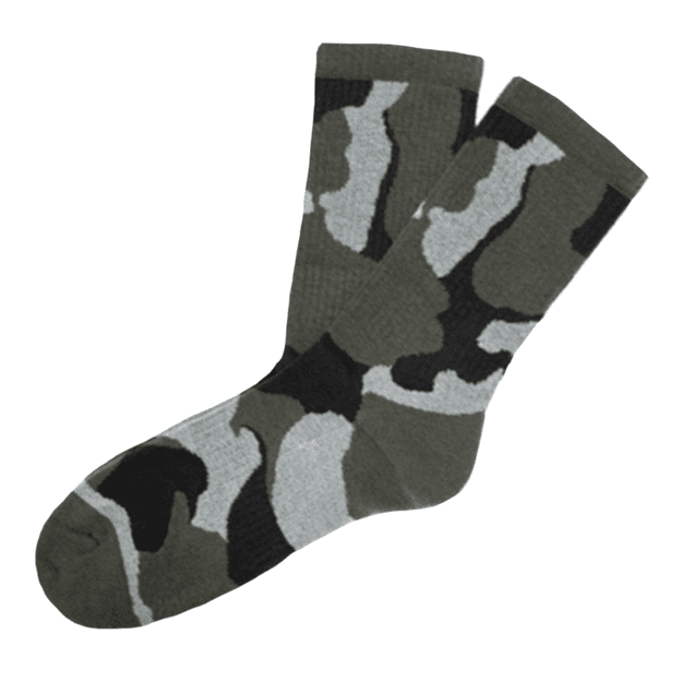 Vyriškos kojinės iš medvilnės su pliušiniu padu BRIGHT CAMOUFLAGE