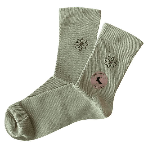 Moteriškos kojinės su nespaudžiančiu krašteliu 