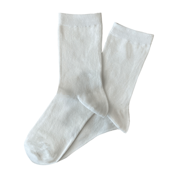 Moteriškos medvilninės kojinės WHITE