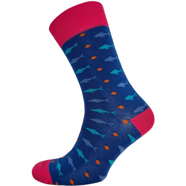 Kojinės iš šukuotinės medvilnės FISH